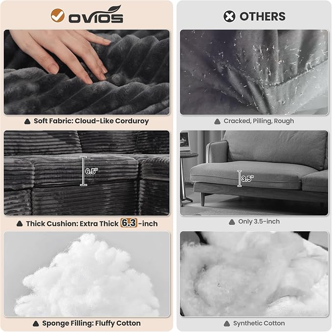 ovios 32.7 inches Armrest Seat Module - Image 8