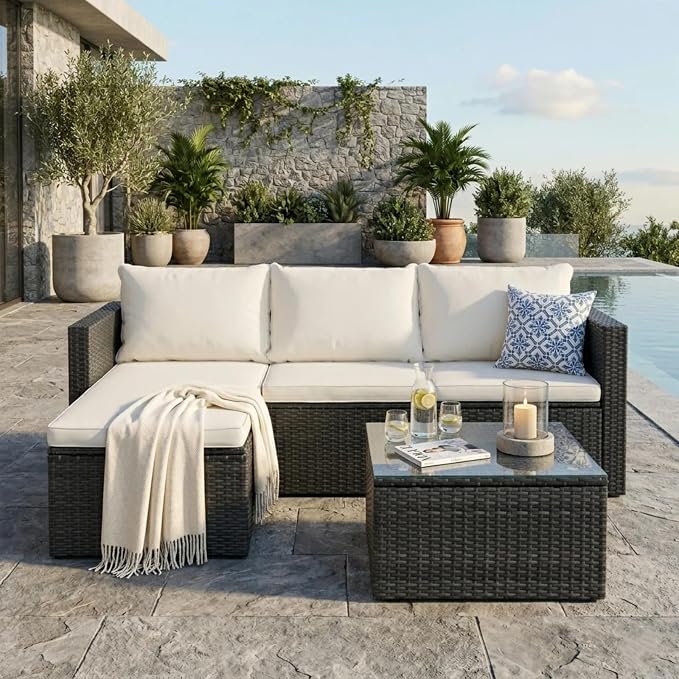 JAMFLY Patio Furniture Sets, 4-Piece Outdoor Patio Furniture - Image 4
