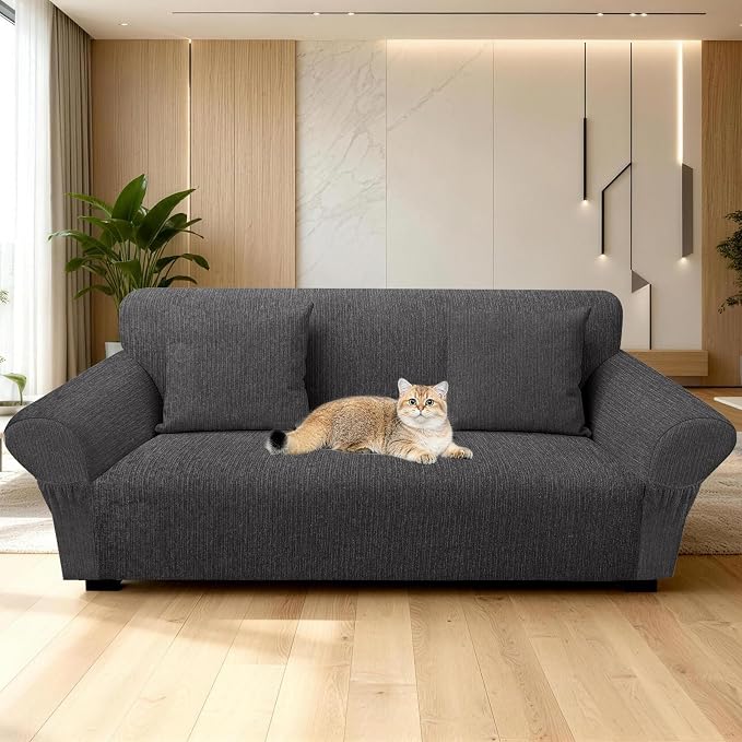 Loveseat Slipcover with 2 Pillow Cover - Image 7