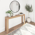 Plank+Beam Modern 56 Inch Console Table, Solid Pine Wood Entryway Table by PlankBeam