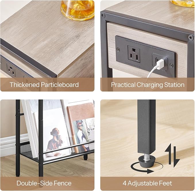 HOOBRO 15.7" Narrow Console Table - Image 7