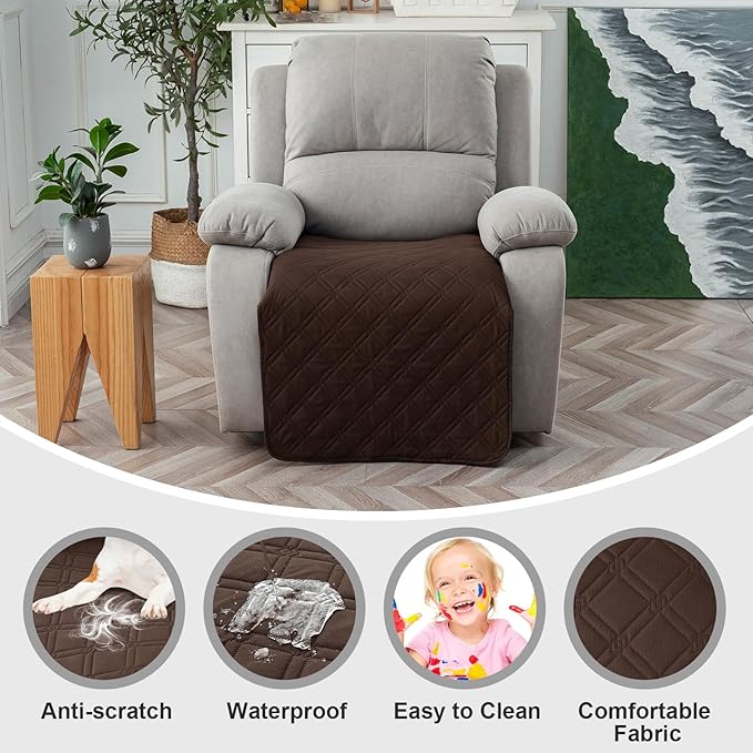 Genina Waterproof Recliner Chair Covers, Recliner Cover - Image 2