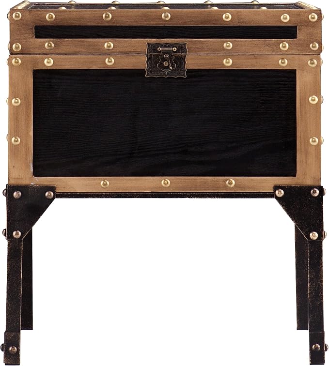 SEI Furniture - Drifton Travel Trunk End Table - Transitional Design - Image 4