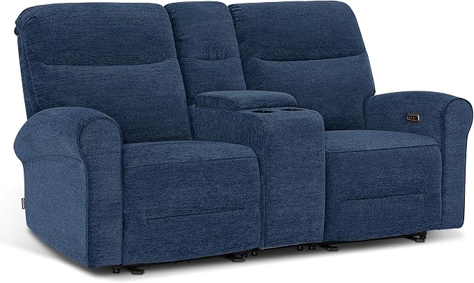 MCombo 78.3" Wall Hugger Power Loveseat Recliner Sofa by MCombo