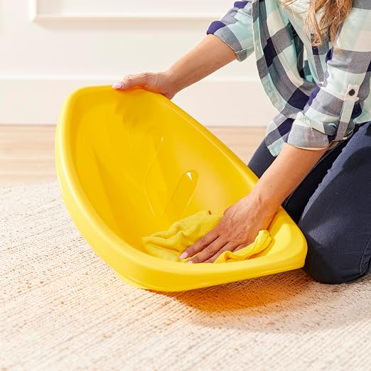 ECR4Kids Plastic Leaf Scoop Floor Rocker Seat, Classroom Furniture - Image 11