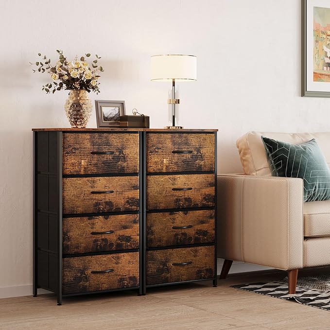 ODK Dresser for Bedroom with 4 Storage Drawers, Small Dresser Chest of Fabric - Image 6