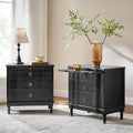HULALA HOME Solid Wood End Table Set of 2 by HULALAHOME