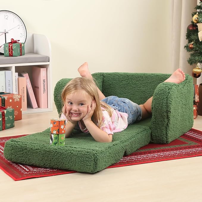MOMCAYWEX Kids Sofa, 2-in-1 Flip-Out Foam Couch - Image 5