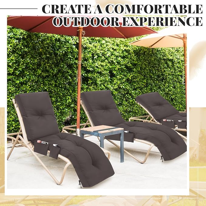 Kigley Outdoor Chaise Lounge Cushions - Image 8