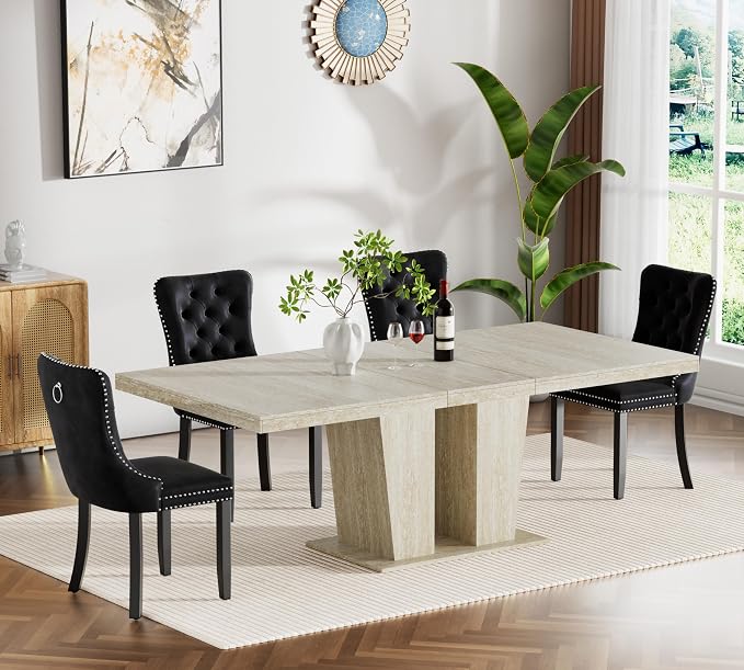 Henf 5 Pieces Extendable Dining Table Set by Henf