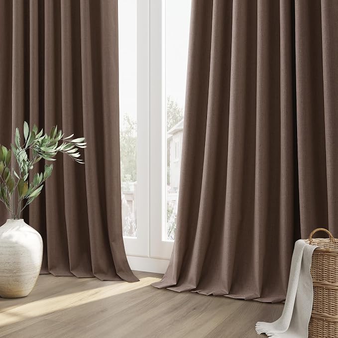 Guken 100% Blackout Curtains 102 Inch Length 2 Panels Set - Image 10