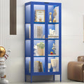 UNICOLY Display Cabinet with Glass Doors, Glass Display Cabinet with 8 Color by For30YearsWehavespecializedinsteelfurniture