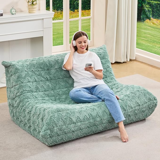 Bean Bag Chairs for Adults Giant Bean Bag Chair Memory Foam BeanBag Chair Bean - Image 3