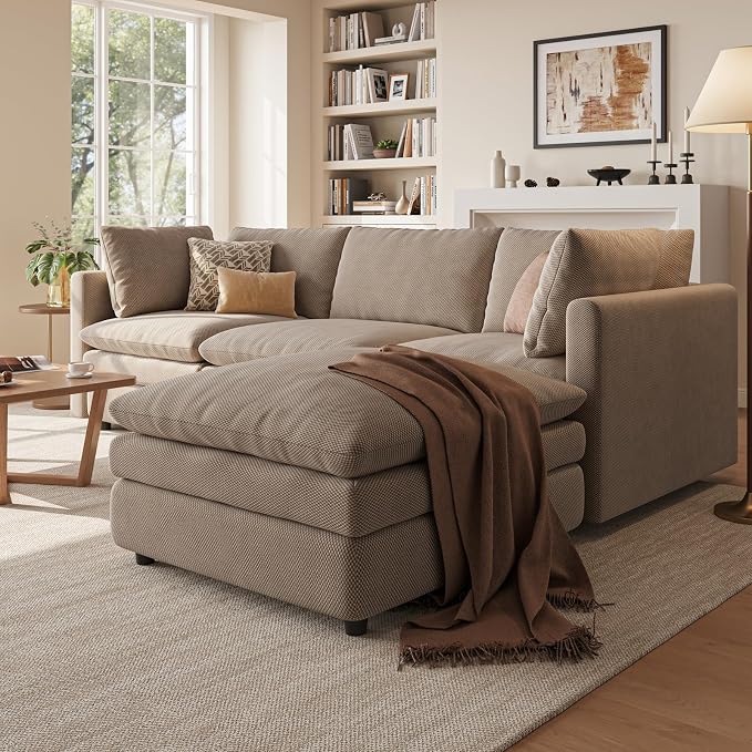 97" Cloud Couches for Living Room, 29.1" Deep Seat Modular Sectional Sofa - Image 6