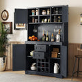 VilroCaz Farmhouse Freestanding Kitchen Pantry, Coffee Bar Cabinet Kitchen by VilroCaz