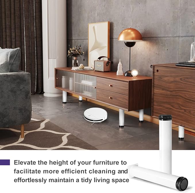 16 Inch Metal Furniture Legs Stainless Steel Adjustable Legs White Metal Legs - Image 4