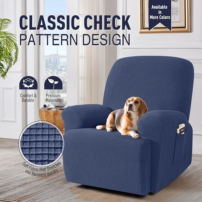 TAOCOCO Oversized Recliner Chair Covers, 1 Seater Streach Recliner Covers Soft - Image 2