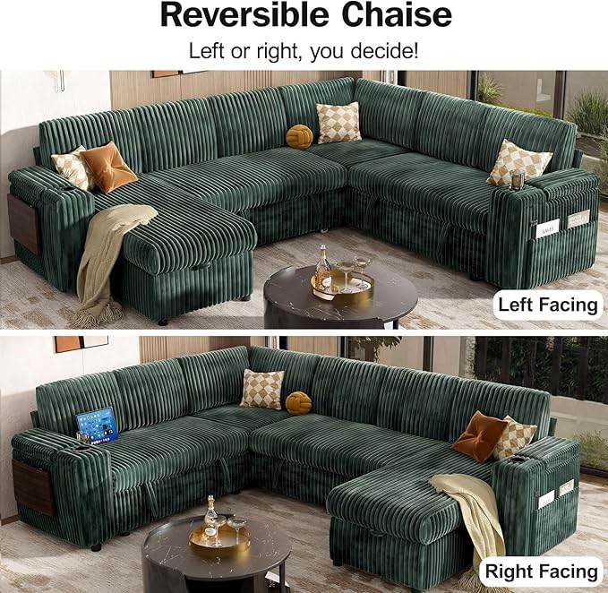Vipbear 111" Modular Sectional Sleeper Sofa - Image 6