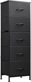 WLIVE Fabric Dresser, 5-Drawer Tall Dresser by WLIVE