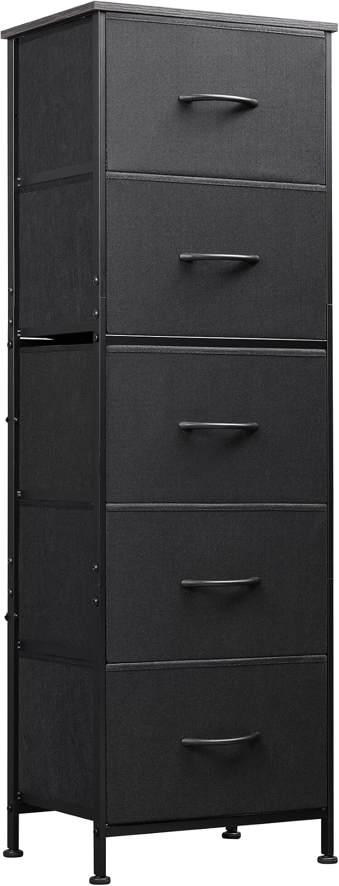 WLIVE Fabric Dresser, 5-Drawer Tall Dresser by WLIVE