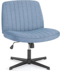 OLIXIS Criss Cross Legged Chairs Armless No Wheels Wide Seat Height Adjustable by OLIXIS