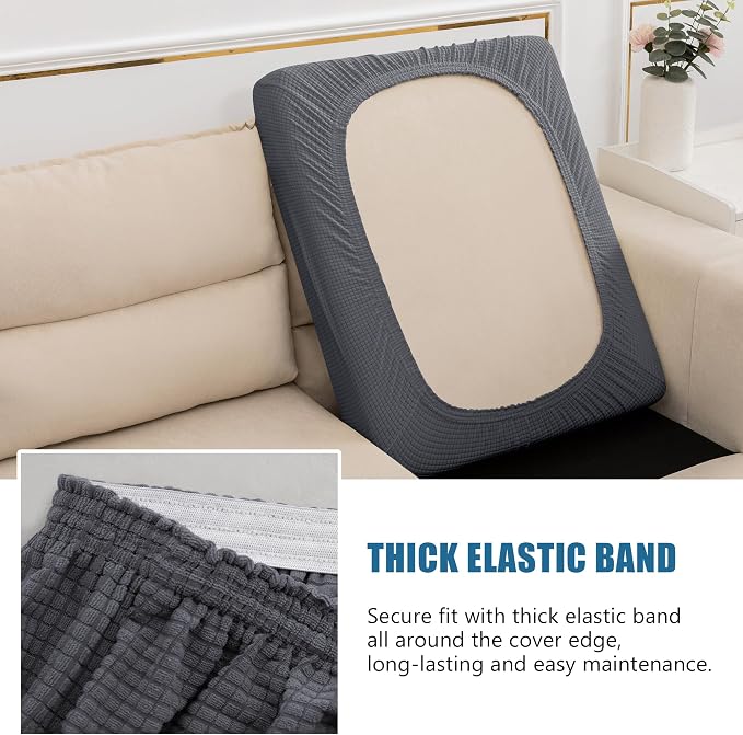 Water Repellent Single Seat Cushion Cover, Stretch Separete Backrest Cover - Image 6
