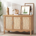 RoyalCraft Buffet Cabinet with Storage, Vintage Solid Wood Sideboard with 3 by Bringyoubetterlife