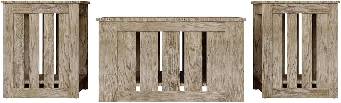 HOME DESIGN Nashua 3 Piece Coffee Table Set - Image 6