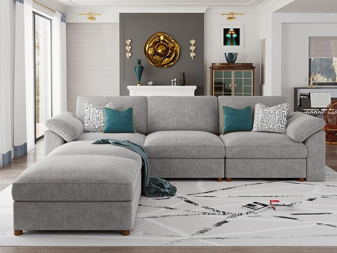 EASE MOOSE Sectional Modular Sofa, Comfty U Shape Sectional FSC Certified - Image 3