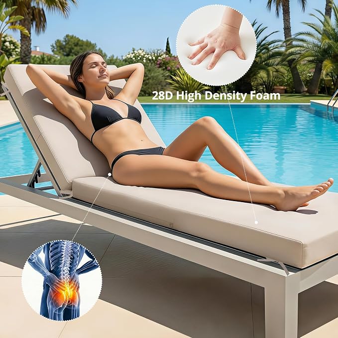 Fabuday Chaise Lounge Chair Cushions - Image 4