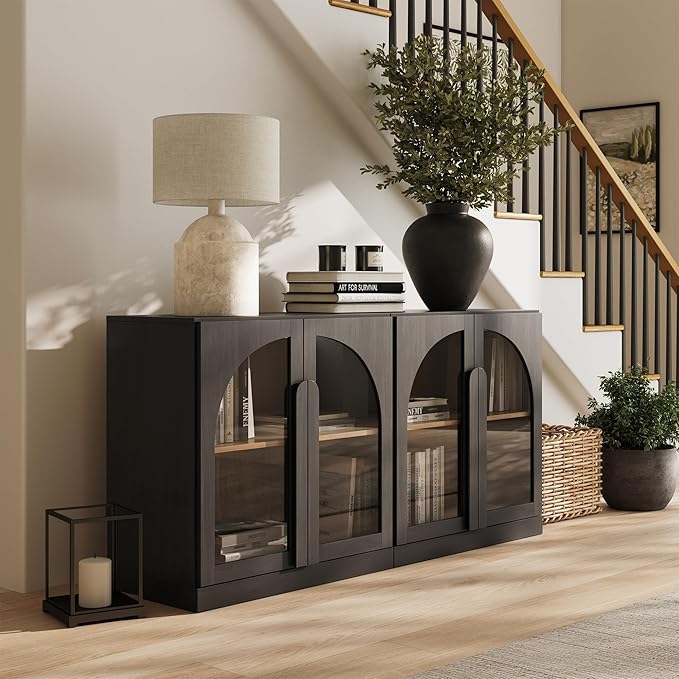 BELLEZE Set of 2 Modern Sideboard Buffet Cabinets - Image 5