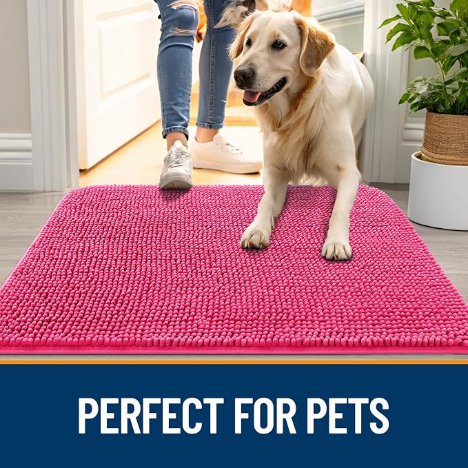 OLANLY Dog Door Mat for Muddy Paws 70x24, Absorbs Moisture and Dirt, Absorbent - Image 6
