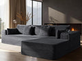 108" Oversized Cloud Sectional Couch, Comfort L Shaped Boneless Couch by VYUXWO