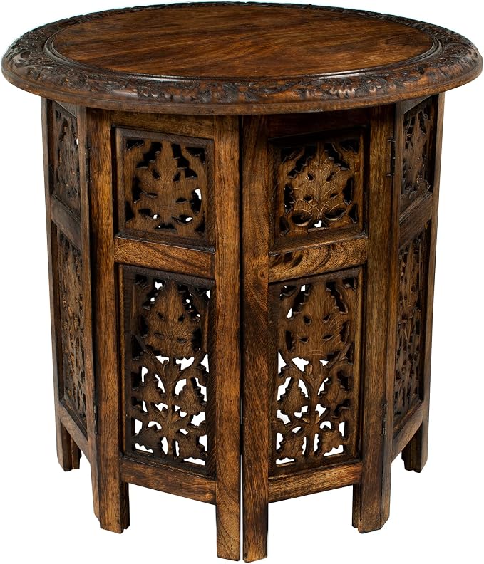 Solid Wood Accent End Table by COTTONCRAFT