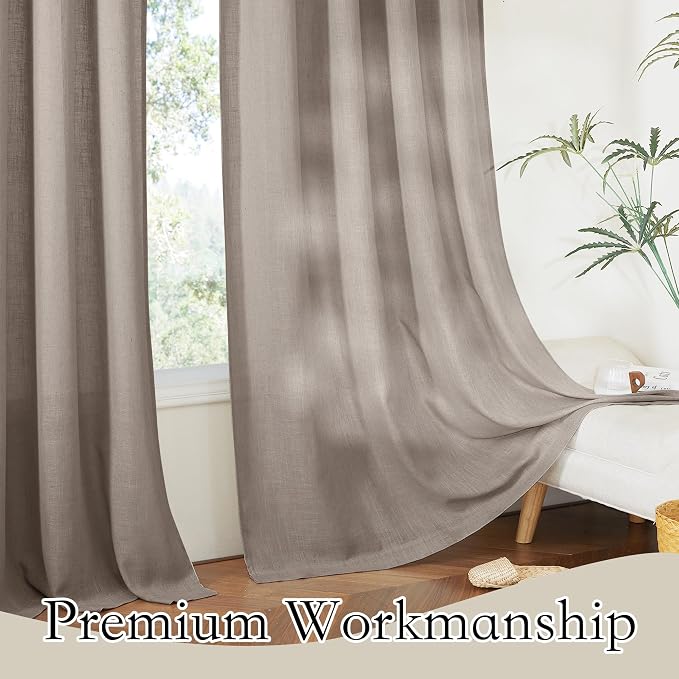 RYB HOME Extra Long Sheer Curtains - Image 5