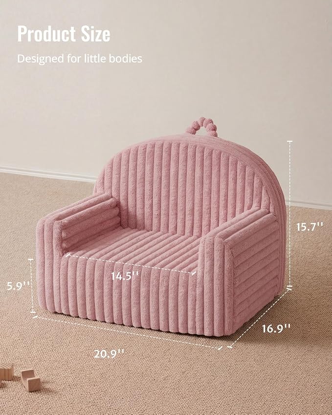 Blissful Diary Toddler Chair, Snuggly Soft Kids Sofa Chair, Supportive Toddler - Image 2