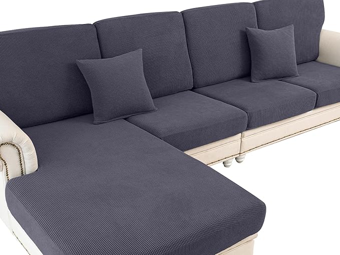 Couch Cushion Cover Loveseat Cover or 2 Seat Sofa Cover Washable Stretch by LA+MEACK