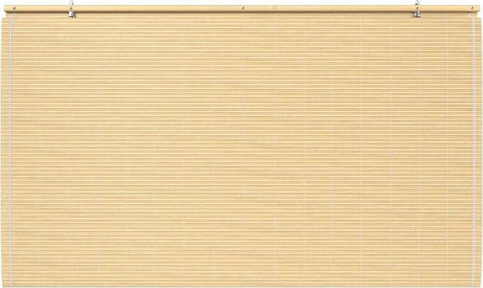 Red Lantern Bamboo Cordless Window Shade - Image 6