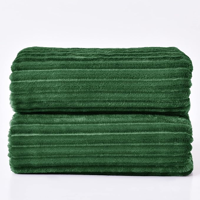BEDELITE Fleece Blanket King Size – 3D Ribbed Jacquard Soft and Warm Decorative - Image 8