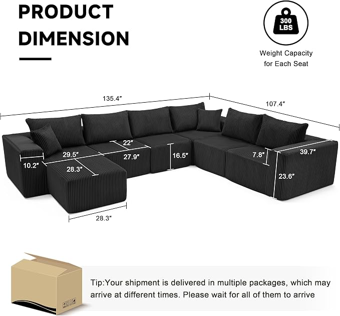 Cloud Couch Sectional, Modular Sofa - Image 3