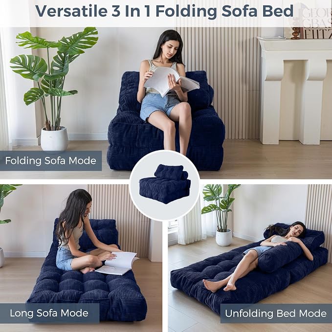 MAXYOYO Folding Sofa Bed, Convertible Sleeper Chair - Image 4