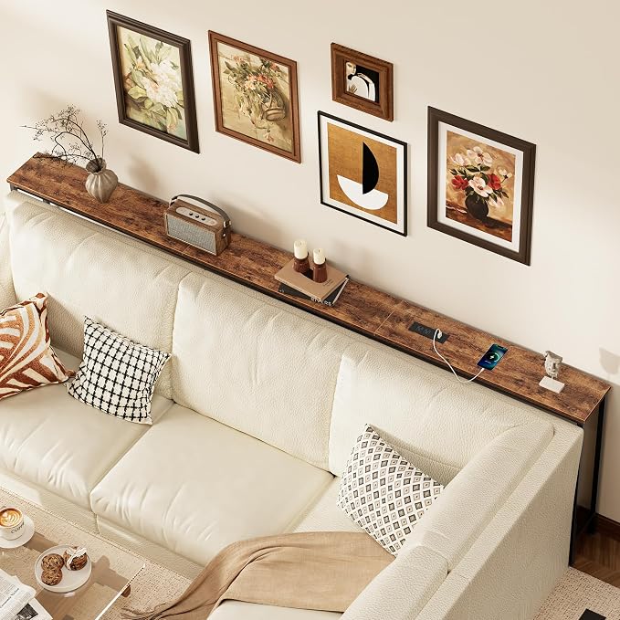 SUPERJARE 102.4 Inch Sofa Table - Image 2