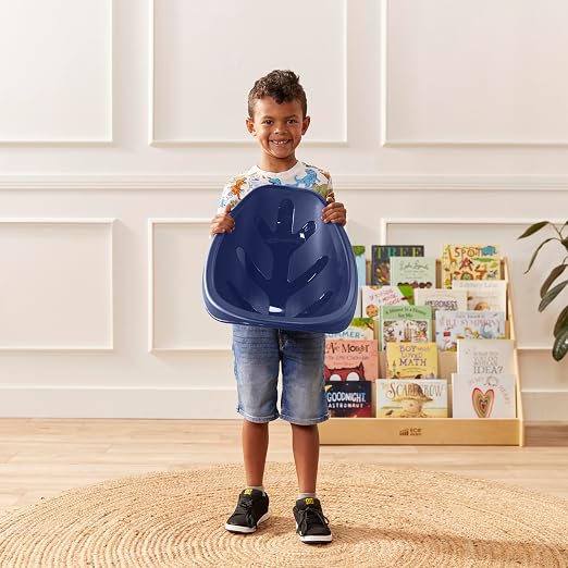 ECR4Kids Plastic Leaf Scoop Floor Rocker Seat, Classroom Furniture - Image 7