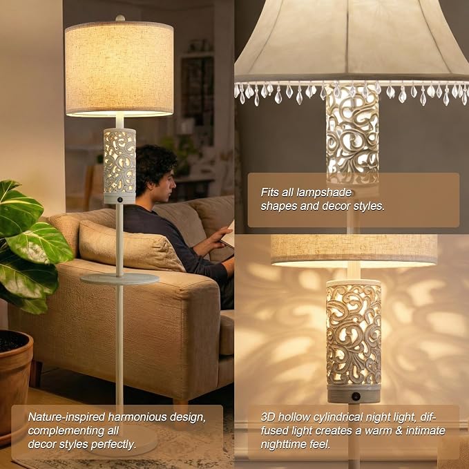 OYEARS Dimmable Farmhouse Floor Lamp - Image 8