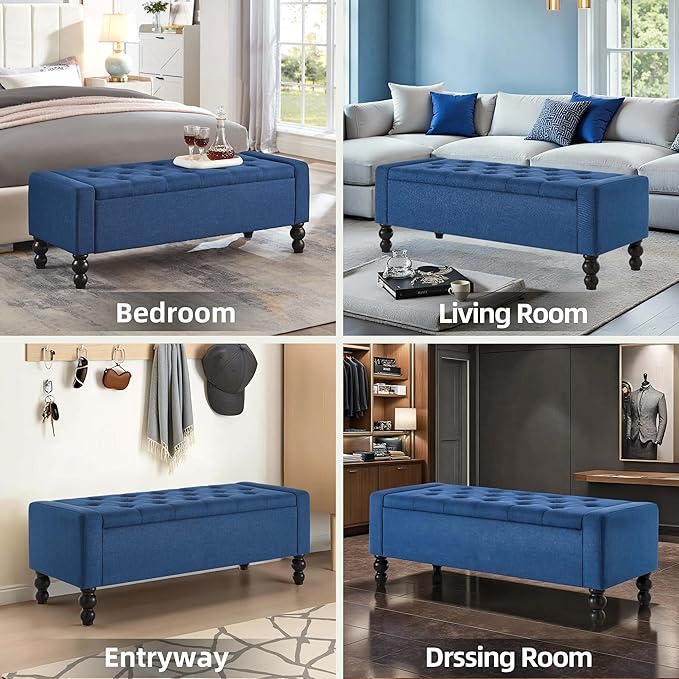 50" W Storage Ottoman Bench - Image 6