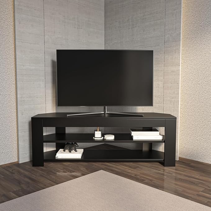 Decorotika Rita Corner TV Stand, Modern Entertainment Center by DECOROTIKA