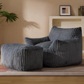 Gericco Oversized Bean Bag Chaise Lounge Chair Indoor by Gericco
