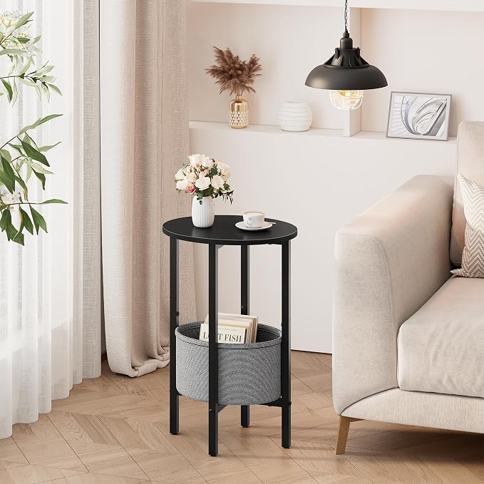 Vagusicc Round Side Table End Table - Image 2