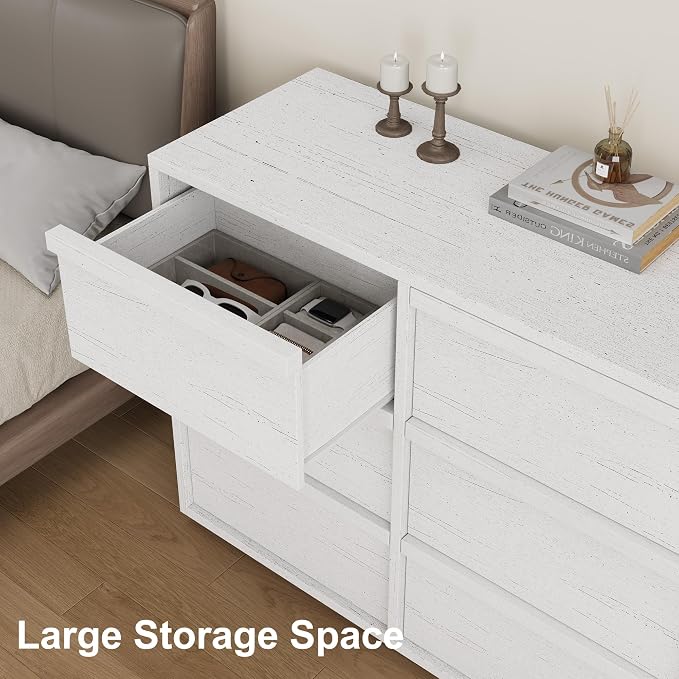 Garvee 9 Dresser for Bedroom, 58.7" Wide Dresser, Freestanding Horizontal Drawer - Image 5