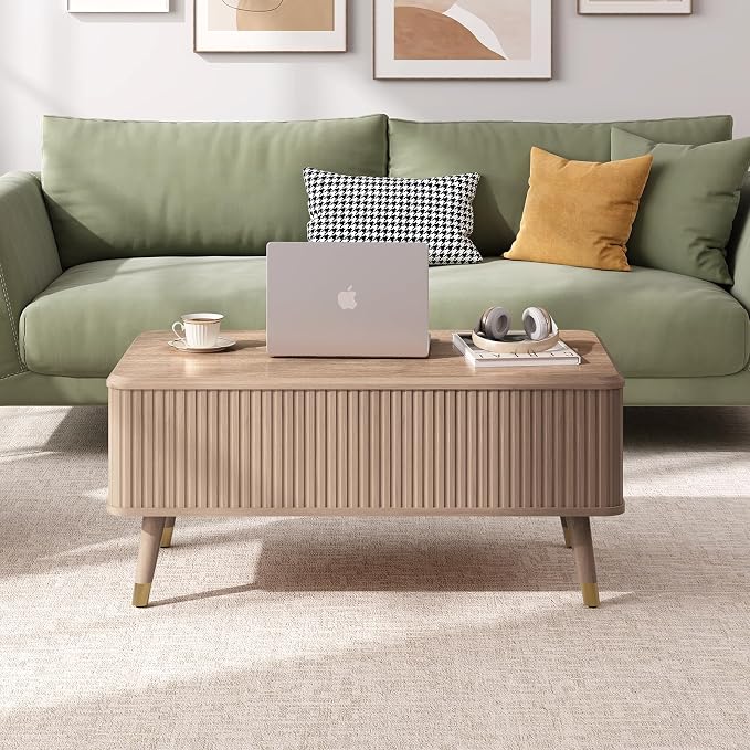 SULIVES Lift Top Coffee Table - Image 3